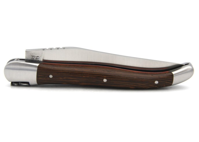 Laguiole knife with GI label, 12 cm wenge handle, classic bee n°1