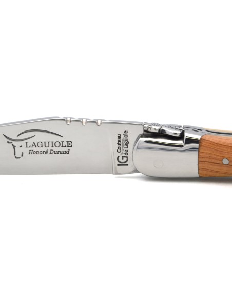 Laguiole mit GA, 12 cm Griff aus Wacholderholz,  Klassiche Biene Nr.2