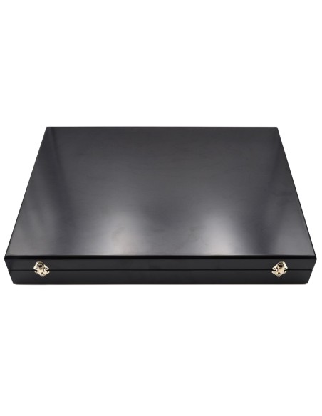 Ménagère Laguiole 48 pièces manche bois divers mitres inox brillant