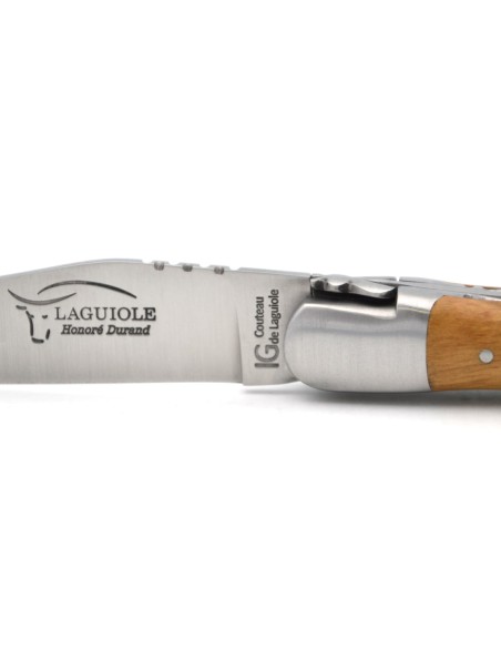 12 cm aus Olivenholz, Doppelplatinen ziseliert, Glatte Feder