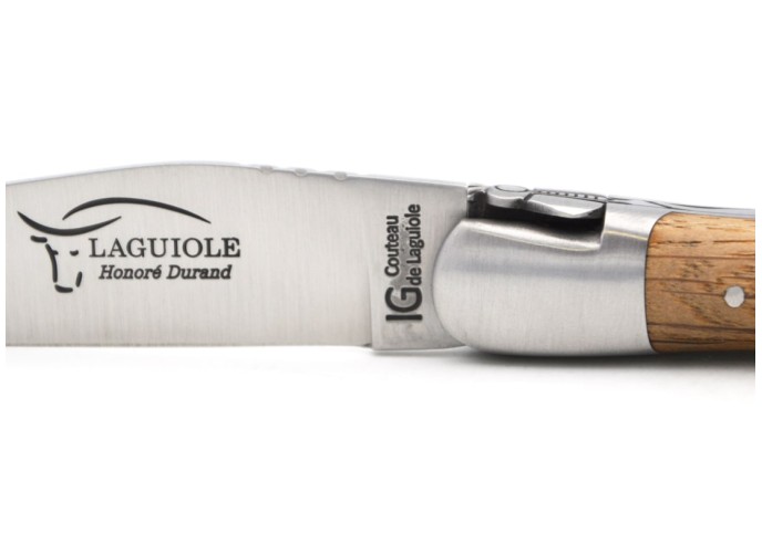 Laguiole-Messer Label Geografische Angabe, 12 cm Griff aus Fasseiche