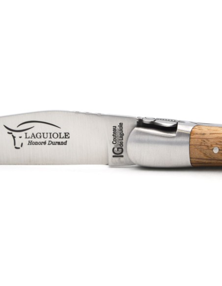 Laguiole-Messer Label Geografische Angabe, 12 cm Griff aus Fasseiche