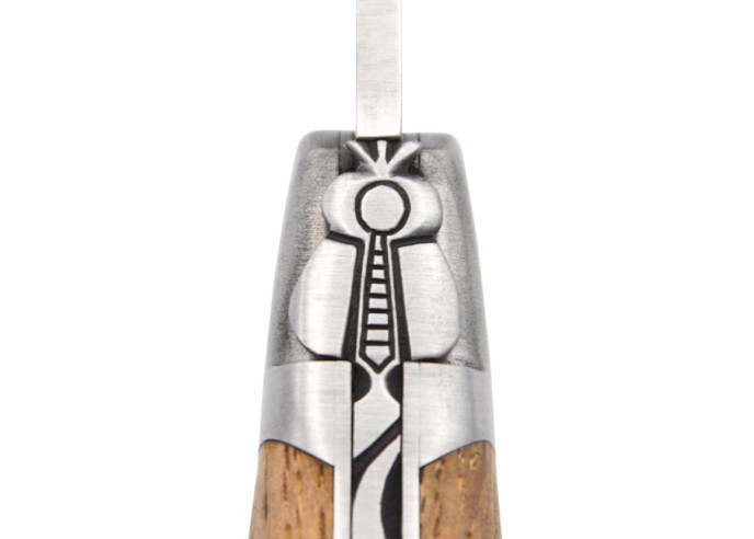 Laguiole-Messer Label Geografische Angabe, 12 cm Griff aus Fasseiche