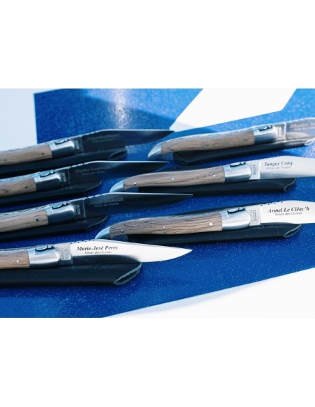 Laguiole-Messer Label Geografische Angabe, 12 cm Griff aus Fasseiche