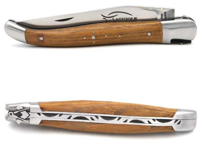 Laguiole mit Geografische Angabe, 12 cm aus Akazie, Freimaurerei