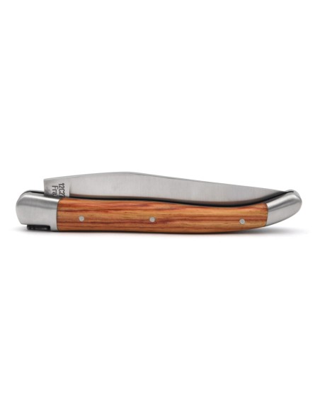 Laguiole pocket knife, 11 cm, welded bee, rosewood handle with shiny bolsters