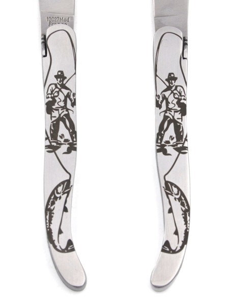 Das Skelett - Voller Griff aus mattem Edelstahl - Coutellerie Honoré Durand