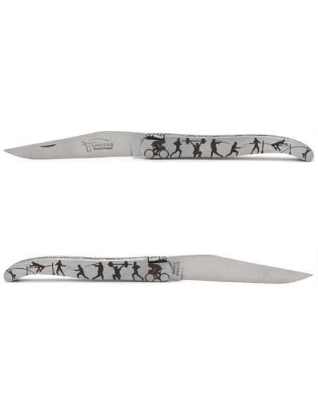 Das Skelett - Voller Griff aus mattem Edelstahl - Coutellerie Honoré Durand