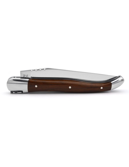 Laguiole pocket knife, 12 cm, forged bee, bulnesia handle with shiny bolsters