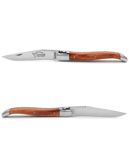 Laguiole with Geographical Indication label, rosewood handle with shiny bolsters