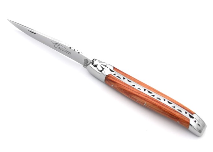 Laguiole with Geographical Indication label, rosewood handle with shiny bolsters