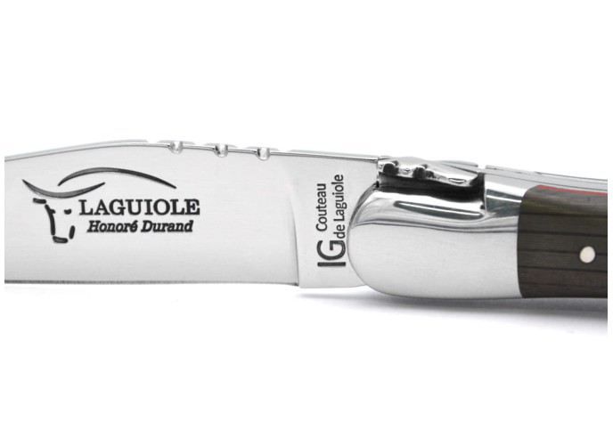 Laguiole Knife with Geographical Indication label “Vendée Globe”, Made from Yacht Carbon Fiber